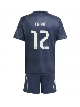 Real Madrid Alexander-Arnold #12 Replika Borta Kläder Barn 2025-26 Kortärmad (+ byxor)